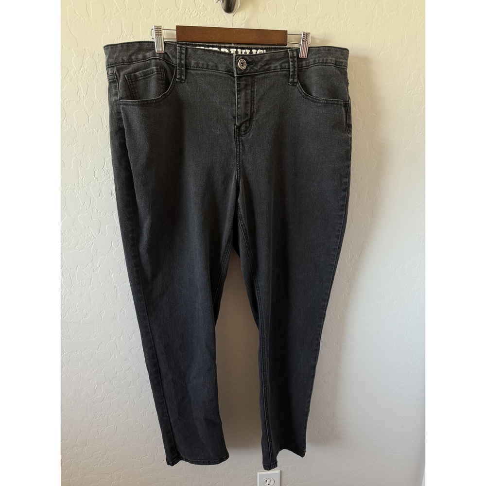 Hydraulic Pants Womens 22 Plus Size Black Lola Curvy High Rise Stretch Modern